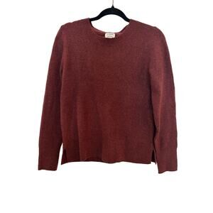 J. Crew women’s extra soft crewneck maroon sweater, size S